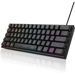 Mechanical Keyboard Supplier - Wholesale 2025 New 61 Keys LED RGB Backlit UK Language