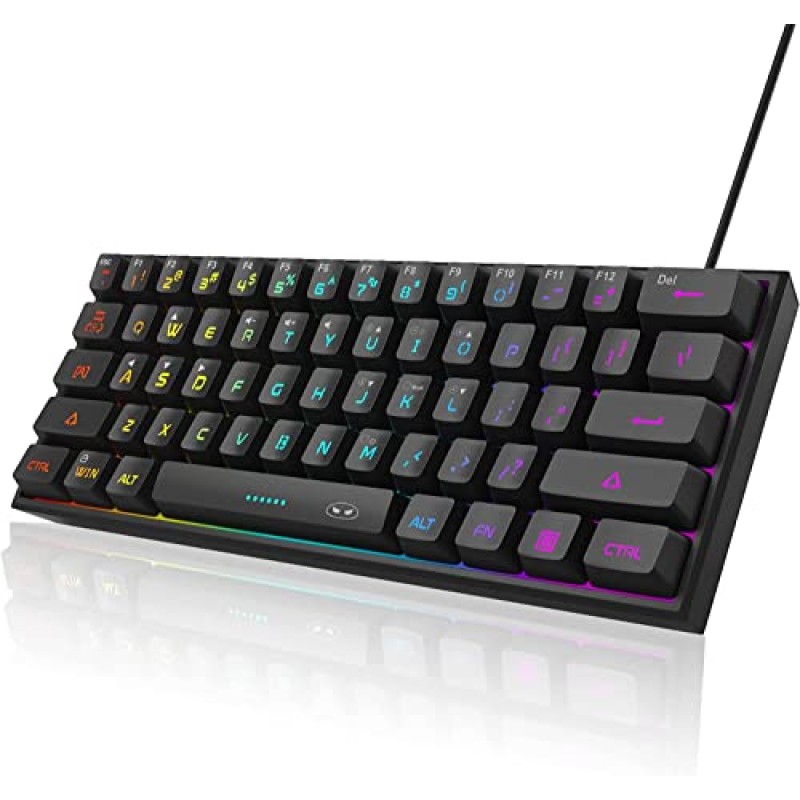 Mechanical Keyboard Supplier - Wholesale 2025 New 61 Keys LED RGB Backlit UK Language