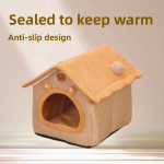 Pet Bed Factory - Dogs Cats House Nest Bed Small Size Universal All Seasons Warm