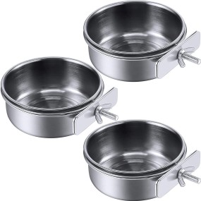 Bird Feeder Supplier - Brazil Stainless Steel Anti-Chewing Food Cup Bowl for Parrot