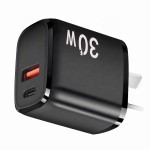 Travel Charger Supplier - UK New Design 30W Gan Mini Travel Charger Home Mobile 2 Ports