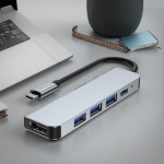 Type-C Docking Station Factory - 5-in-1 with HDMI Cable HD Monitor Hub USB 3.0 Screen Projection