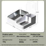 Pet Feeder and Water Dispenser Supplier - Stainless Steel Anti-Knock Eco-Friendly Cat