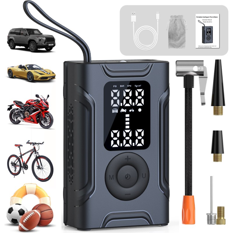 Electric Bike Pump Supplier - Wholesale Mini Portable ABS Rechargeable Smart Automatic