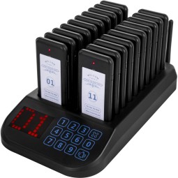 Restaurant Pager System Manufacturer - 2025 Wireless Paging System 20 Pagers Max 98