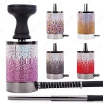 Aluminum Hookah Manufacturer - Stylish Hand-Inlaid Rhinestones