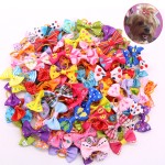 Handmade Dog Bows Factory - Small Bowknot Print Rubber Bands