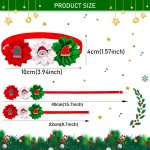 Dog Bow Tie Supplier - Winter Polyester Three Flowers Xmas