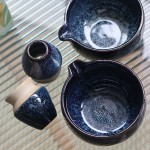 Ceramic Matcha Set Manufacturer - 5pc High Grade Kiln-Changed Glaze