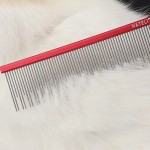 Metal Pet Comb Supplier - 22cm Stainless Steel Removes Tangles