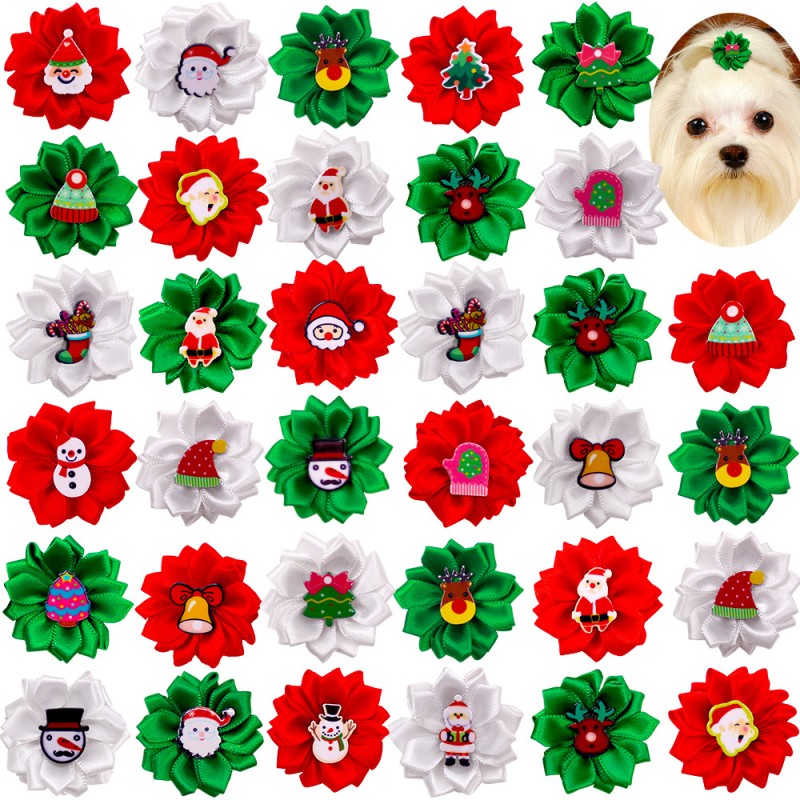 Pet Hair Rope Bow Manufacturer - New Animal Pattern Festive