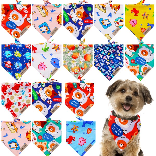Customizable Pet Scarf Supplier - 2024 Cartoon Lipstick Polyester