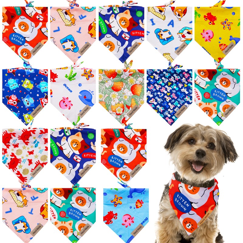 Customizable Pet Scarf Supplier - 2024 Cartoon Lipstick Polyester