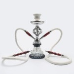 Glass Hookah Supplier - Arabian Double Hose Twist Bowl