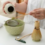 Traditional Matcha Set Manufacturer - 8pcs Bamboo Rhombus Pattern