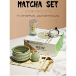 Tea Ceremony Set Factory - 7/8pcs Bamboo Whisk Ceramic Bowl