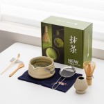 Handmade Matcha Set Manufacturer - 8Pcs Wind Kiln-Changed Shino