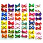 Handmade Dog Bows Factory - Small Bowknot Print Rubber Bands