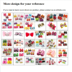 Pet Hair Bows Supplier - Solid Pattern Customizable Grooming