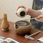 Ceramic Matcha Set Manufacturer - 8pcs Tea Wash Bamboo Brush