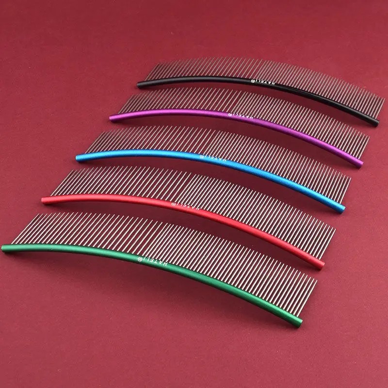 Curved Pet Comb Factory - 19cm Stainless Steel Open Knot