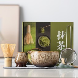 抹茶碗套装工厂-8件大碗竹筅工具