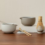 Matcha Set Factory - 8pcs Vintage Coarse Pottery Raw Mineral