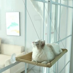 猫吊床供应商-窗挂可洗可拆床