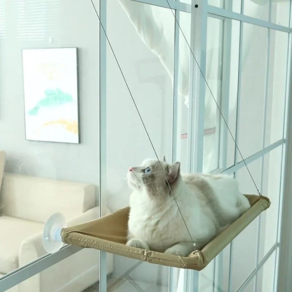 猫吊床供应商-窗挂可洗可拆床