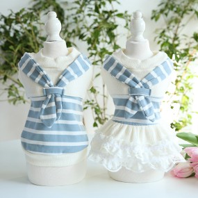 Japanese Pet Dress Supplier - One-Piece Dog Scarf Sweet Couple