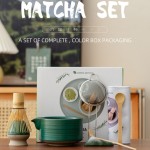 Japanese Tea Set Supplier - 8-piece Agate Green Retro Bowl