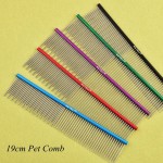 Portable Pet Comb Manufacturer - 19cm Long Short Needles Stainless