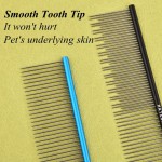 Portable Pet Comb Manufacturer - 19cm Long Short Needles Stainless