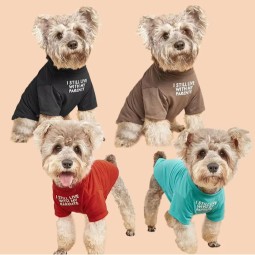 Cat Dress Supplier - Pink Blue Patchwork Adjustable Anti Tear Cute Comfortable Breathable