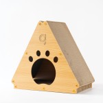Triangle Cat Scratcher Manufacturer - Sustainable Wood Paper Scratch Board Pad