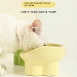 Slanted Ceramic Bowl Manufacturer - Eco-Friendly Large Diameter Anti-Spill Food Dish