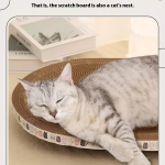 Integrated Cat House Factory - Bowl Wear-Resistant Scratch-Resistant Cat Supplies Scratching Board