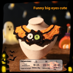 Pet Costume Supplier - Autumn Winter Halloween Knitted Kitten Hat Dog Collar Scarf