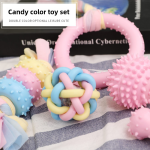 Small Dog Toy Supplier - Molar Stick Elastic Bite-Resistant Plastic Vinyl Teeth Cleaning