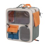 Pet Trolley Case Manufacturer - Large-Capacity Oxford Backpack Portable Solid Pattern Cat