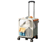 Pet Trolley Case Manufacturer - Large-Capacity Oxford Backpack Portable Solid Pattern Cat