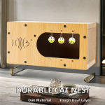Double Layer Scratcher Supplier - Luxury Durable Nest Sustainable Wood Paper Good Price