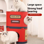 Integrated Scratching Board Factory - Nest Wear-Resistant Corrugated Cat House Wall Sticker