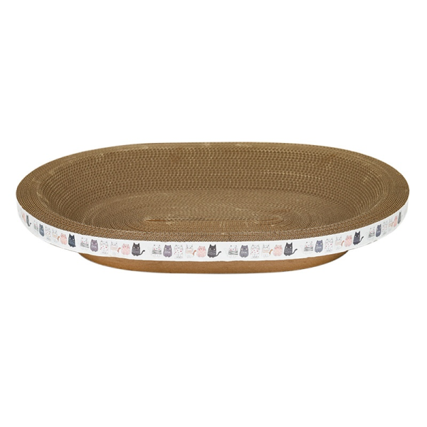 Integrated Cat House Factory - Bowl Wear-Resistant Scratch-Resistant Cat Supplies Scratching Board