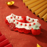 Pet Collar Supplier - New Year Costume Cat Collar Cotton Bandana Print Pattern