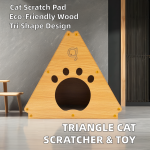 Triangle Cat Scratcher Manufacturer - Sustainable Wood Paper Scratch Board Pad