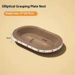 Integrated Cat House Factory - Bowl Wear-Resistant Scratch-Resistant Cat Supplies Scratching Board