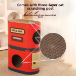 Integrated Scratching Board Factory - Nest Wear-Resistant Corrugated Cat House Wall Sticker
