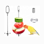Bird Feeder Supplier - Parrot with Stainless Steel Fruit Fork Corn Apple Vegetable Fork