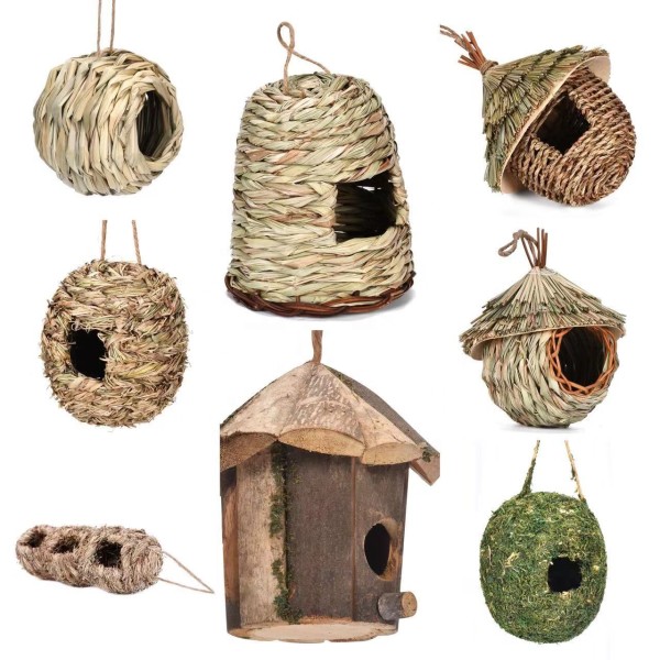Bird Nesting Box Manufacturer - Factory Sales for Cage or Outdoor Hanging Natural Handmade